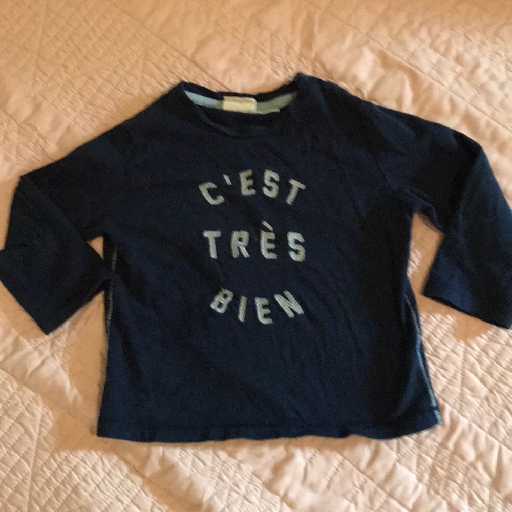 Zara cotton “c’est très bien” tee